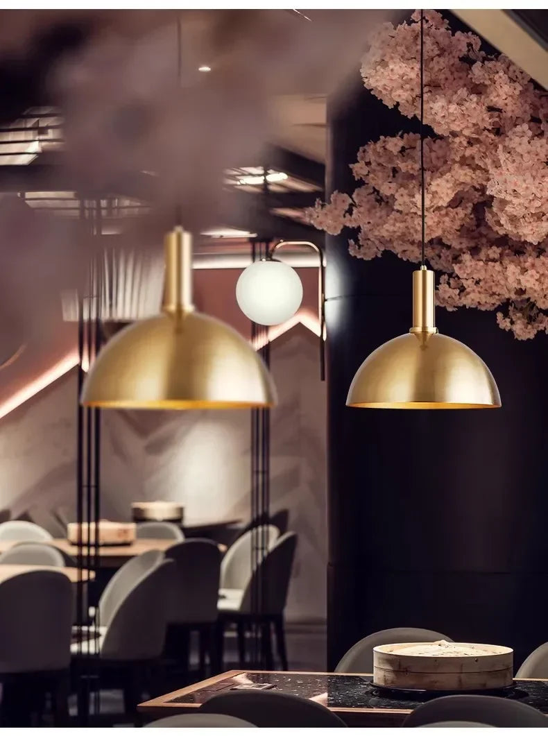 Luminaire Suspension design contemporain doré – Référence : Alvyn5623- - Nexa Lights