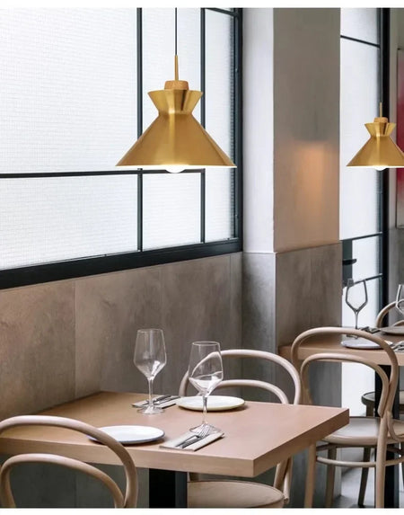 Luminaire Suspension design contemporain doré – Référence : Alvyn5623- - Nexa Lights