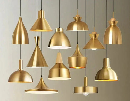 Luminaire Suspension design contemporain doré – Référence : Alvyn5623- - Nexa Lights