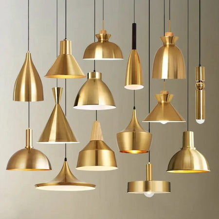 Luminaire Suspension design contemporain doré – Référence : Alvyn5623- - Nexa Lights