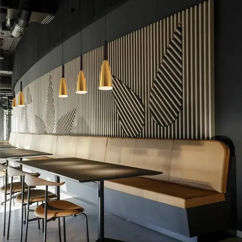 Luminaire Suspension design contemporain doré – Référence : Alvyn5623- - Nexa Lights