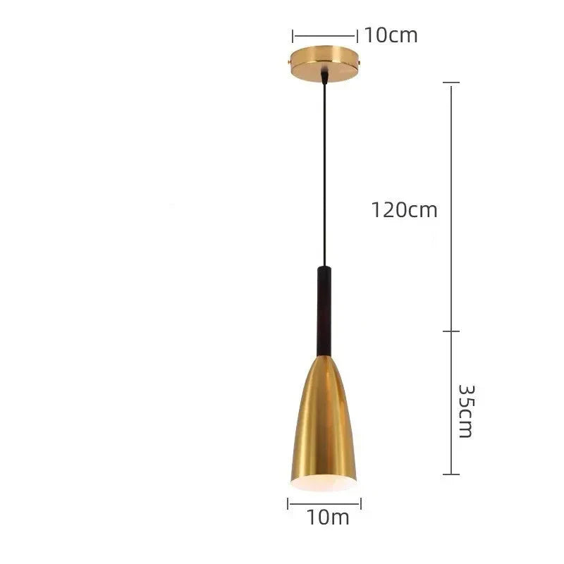 Luminaire Suspension design contemporain doré – Référence : Alvyn5623- - Nexa Lights