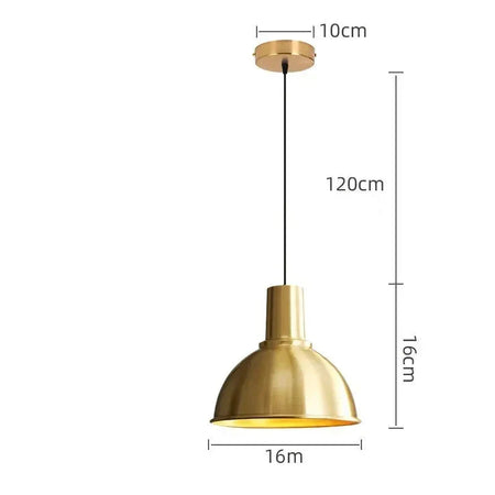 Luminaire Suspension design contemporain doré – Référence : Alvyn5623- - Nexa Lights