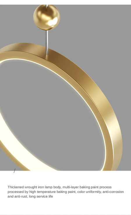 Luminaire Suspension design contemporain doré – Référence : Myrtille5623- - Nexa Lights