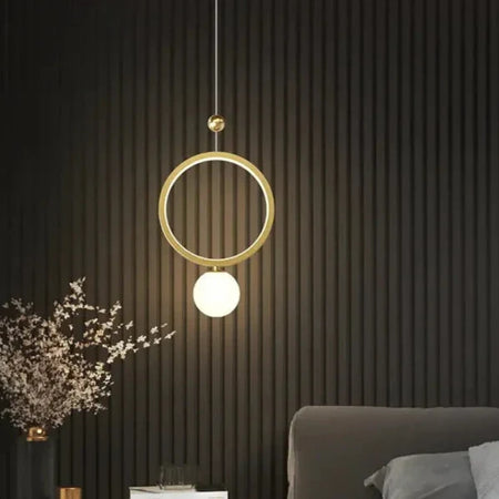 Luminaire Suspension design contemporain doré – Référence : Myrtille5623- - Nexa Lights