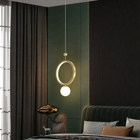 Luminaire Suspension design contemporain doré – Référence : Myrtille5623- - Nexa Lights