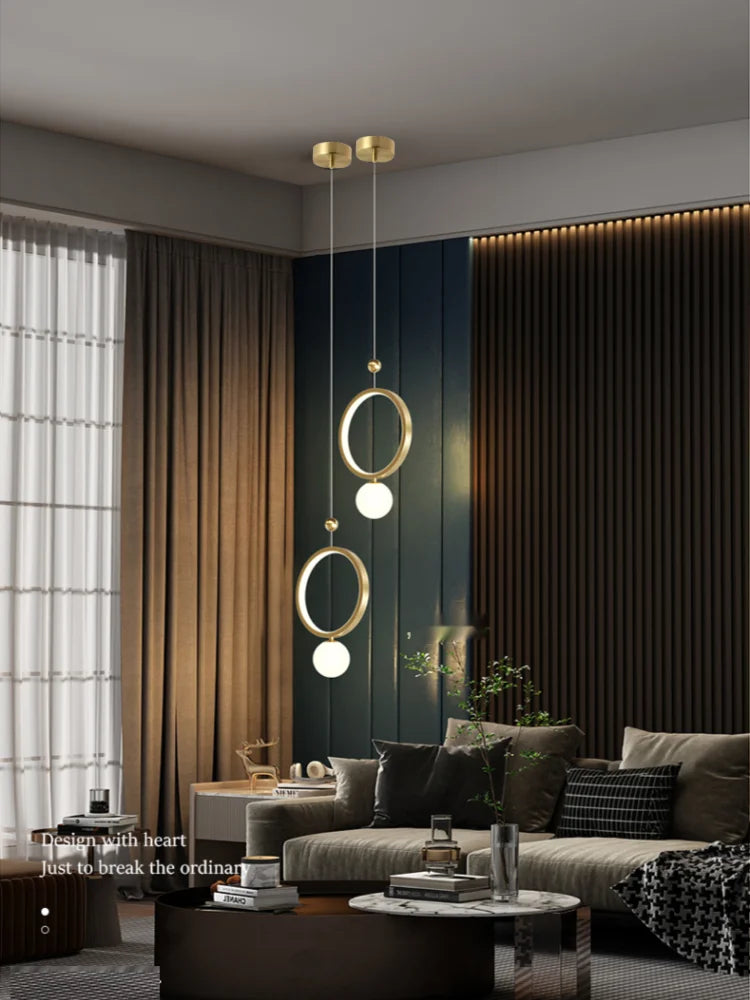 Luminaire Suspension design contemporain doré – Référence : Myrtille5623- - Nexa Lights