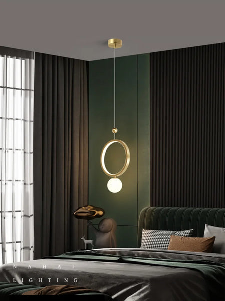 Luminaire Suspension design contemporain doré – Référence : Myrtille5623- - Nexa Lights