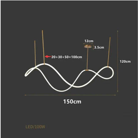 Luminaire Suspension design contemporain en chrome – Référence : Marisol4820-Luminaire Suspendu - Nexa Lights