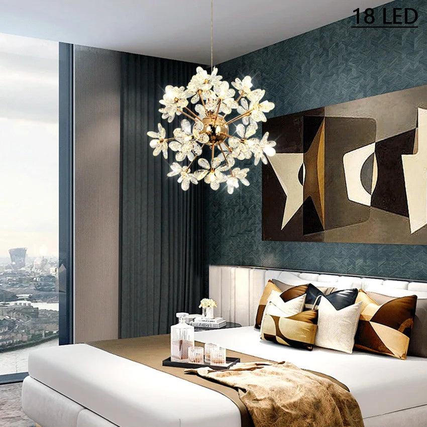 Luminaire Suspension design contemporain en cristal – Référence : Alix4723- - Nexa Lights