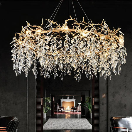 Luminaire Suspension design contemporain en cristal – Référence : Amélio5823- - Nexa Lights