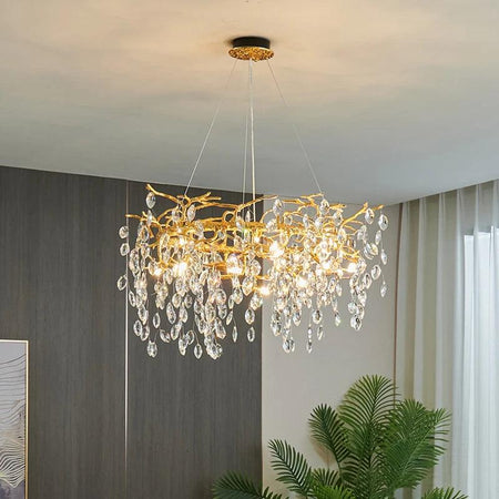 Luminaire Suspension design contemporain en cristal – Référence : Amélio5823- - Nexa Lights