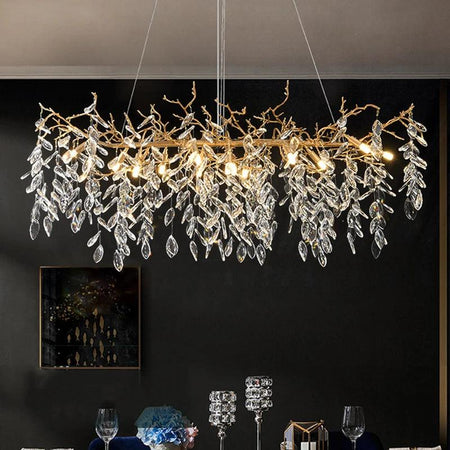 Luminaire Suspension design contemporain en cristal – Référence : Amélio5823- - Nexa Lights