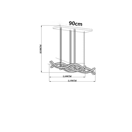 Luminaire Suspension design contemporain en cristal – Référence : Maélys4723- - Nexa Lights