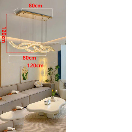 Luminaire Suspension design contemporain en cristal – Référence : Maélys4723- - Nexa Lights