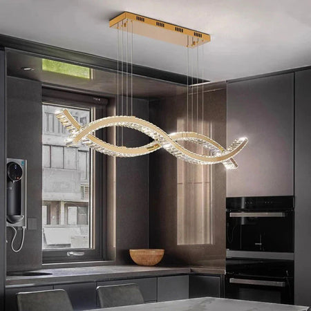 Luminaire Suspension design contemporain en cristal – Référence : Maélys4723- - Nexa Lights