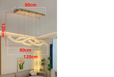 Luminaire Suspension design contemporain en cristal – Référence : Maélys4723- - Nexa Lights