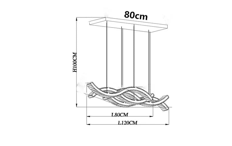 Luminaire Suspension design contemporain en cristal – Référence : Maélys4723- - Nexa Lights