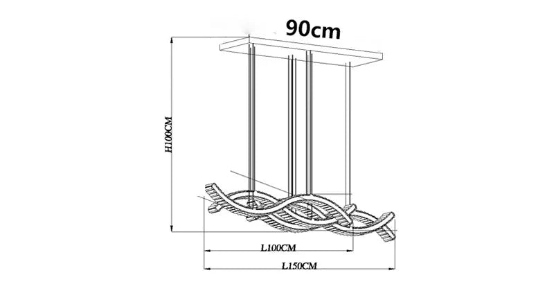 Luminaire Suspension design contemporain en cristal – Référence : Maélys4723- - Nexa Lights