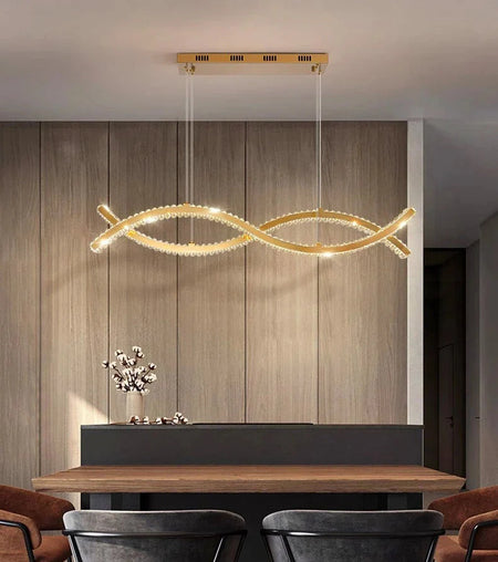 Luminaire Suspension design contemporain en cristal – Référence : Maélys4723- - Nexa Lights