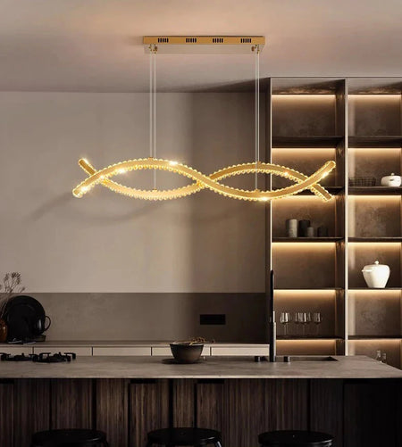 Luminaire Suspension design contemporain en cristal – Référence : Maélys4723- - Nexa Lights