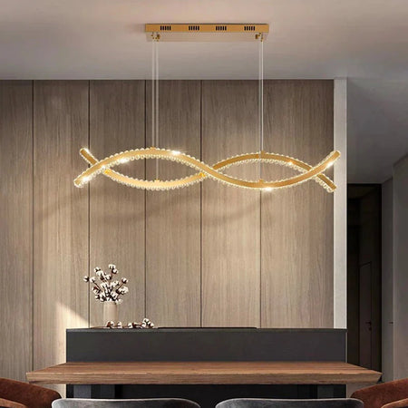 Luminaire Suspension design contemporain en cristal – Référence : Maélys4723- - Nexa Lights
