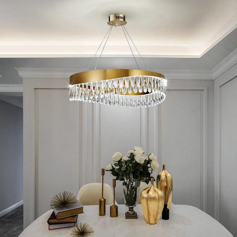 Luminaire Suspension design contemporain en cristal – Référence : Malin2048- - Nexa Lights
