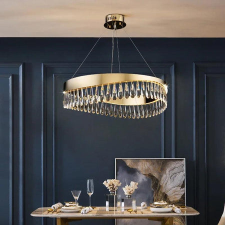 Luminaire Suspension design contemporain en cristal – Référence : Malin2048- - Nexa Lights