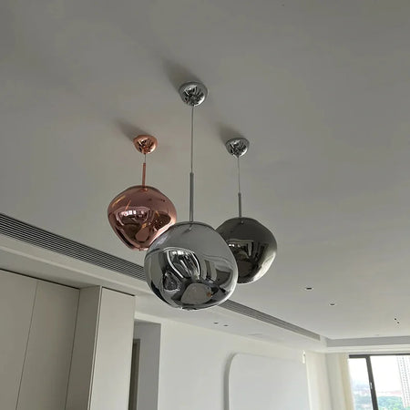 Luminaire Suspension design contemporain en cuivre – Référence : Nélia5823- - Nexa Lights