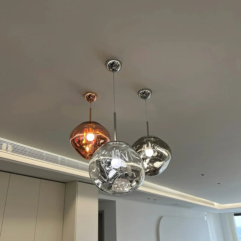 Luminaire Suspension design contemporain en cuivre – Référence : Nélia5823- - Nexa Lights