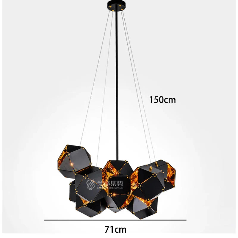 Luminaire Suspension design contemporain en métal – Référence : Arvel6293- - Nexa Lights