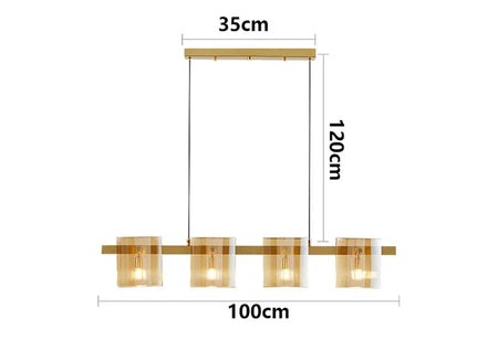 Luminaire Suspension design contemporain en métal – Référence : Cybèle1453- - Nexa Lights
