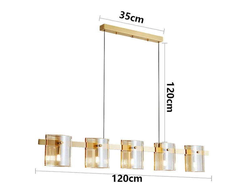 Luminaire Suspension design contemporain en métal – Référence : Cybèle1453- - Nexa Lights
