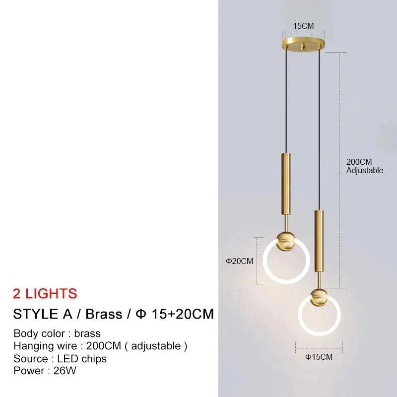 Luminaire Suspension design contemporain en métal – Référence : Nyssa4823-Luminaire Suspendu - Nexa Lights