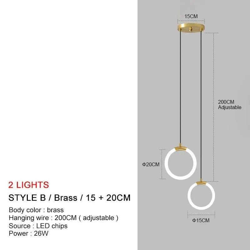 Luminaire Suspension design contemporain en métal – Référence : Nyssa4823-Luminaire Suspendu - Nexa Lights