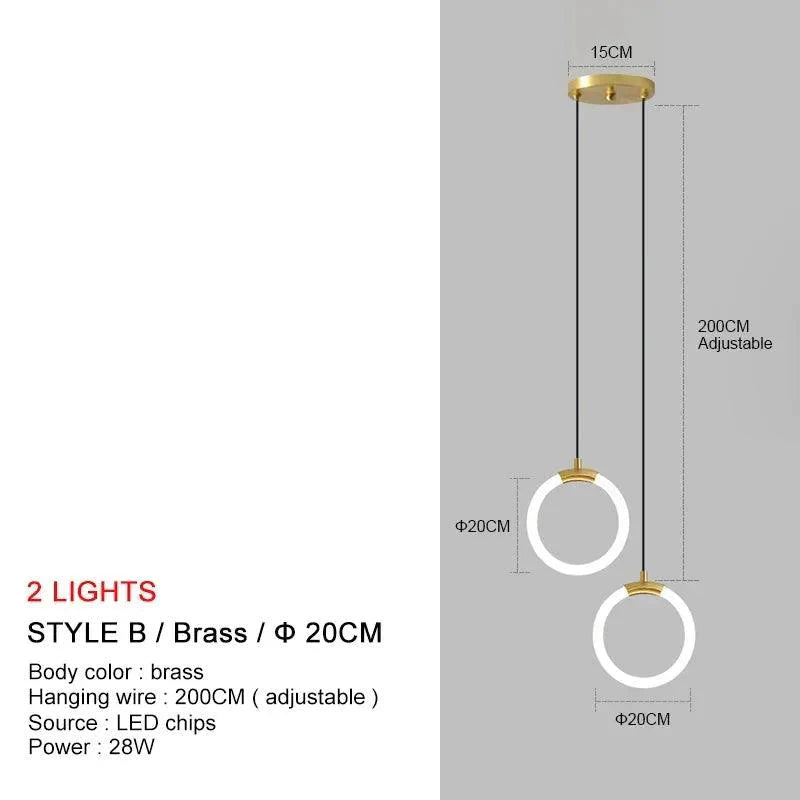 Luminaire Suspension design contemporain en métal – Référence : Nyssa4823-Luminaire Suspendu - Nexa Lights