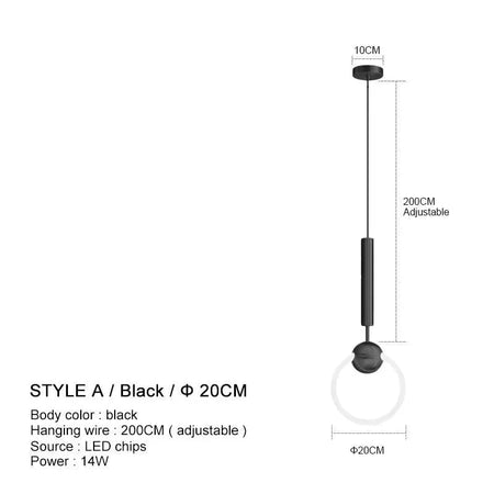 Luminaire Suspension design contemporain en métal – Référence : Nyssa4823-Luminaire Suspendu - Nexa Lights