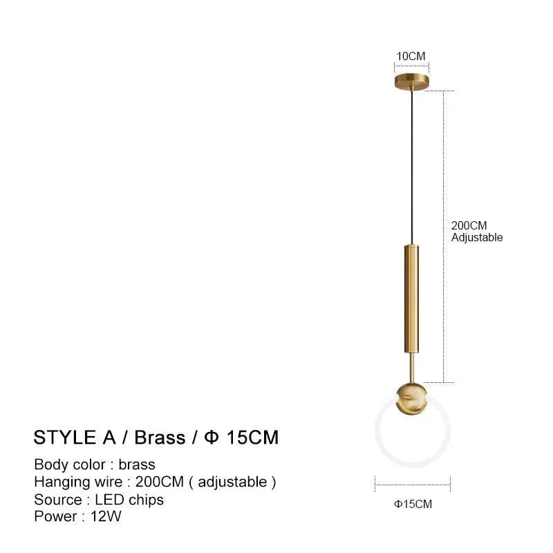 Luminaire Suspension design contemporain en métal – Référence : Nyssa4823-Luminaire Suspendu - Nexa Lights