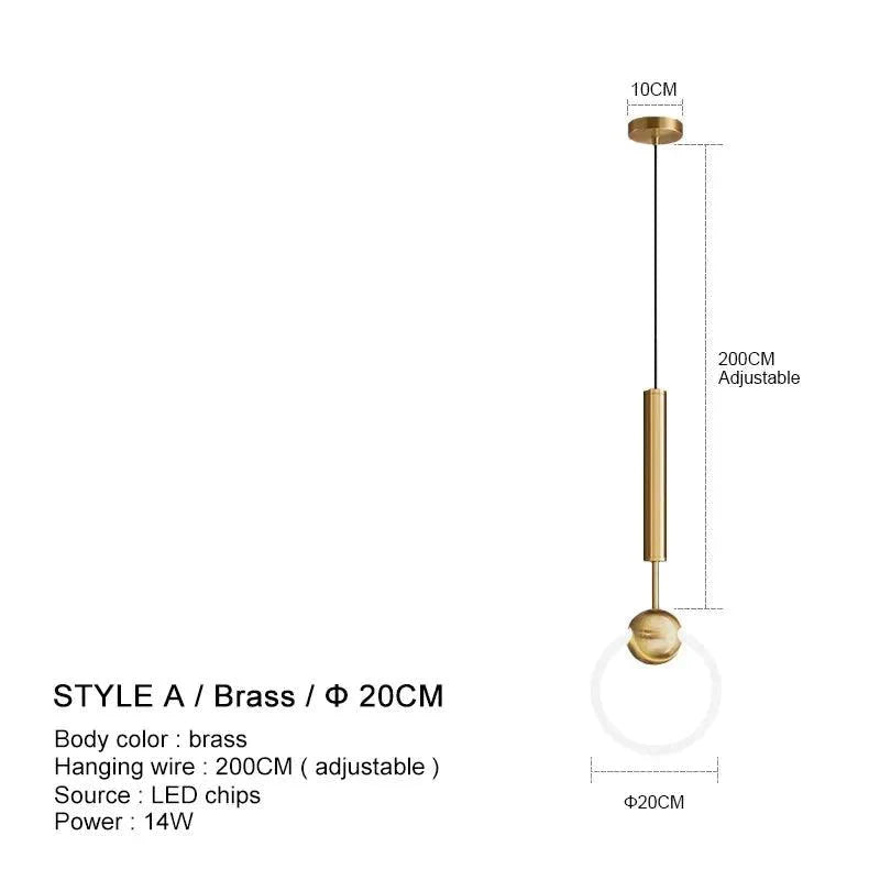 Luminaire Suspension design contemporain en métal – Référence : Nyssa4823-Luminaire Suspendu - Nexa Lights