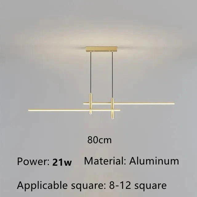 Luminaire Suspension design contemporain en métal doré – Référence : Aveline4263-Luminaire Suspendu - Nexa Lights