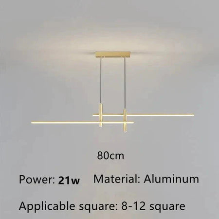 Luminaire Suspension design contemporain en métal doré – Référence : Aveline4263-Luminaire Suspendu - Nexa Lights