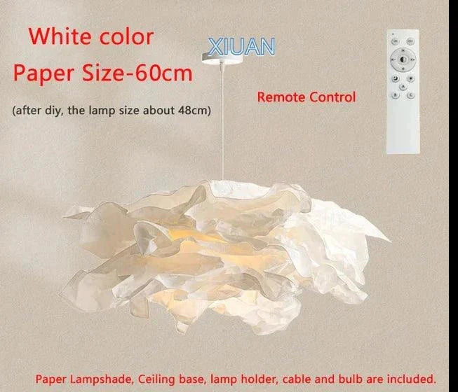 Luminaire Suspension design contemporain en papier – Référence : Nélis4723-Luminaire Suspendu - Nexa Lights