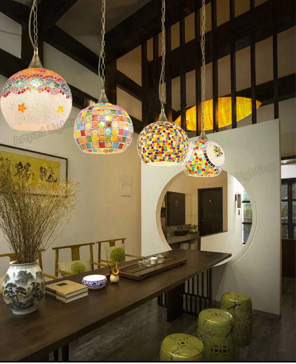 Luminaire Suspension design contemporain en verre – Référence : Alvyn5321- - Nexa Lights