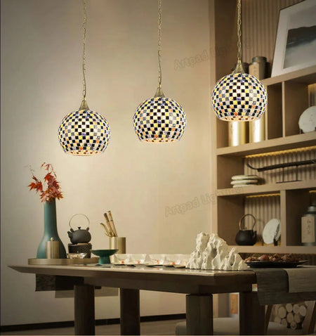 Luminaire Suspension design contemporain en verre – Référence : Alvyn5321- - Nexa Lights