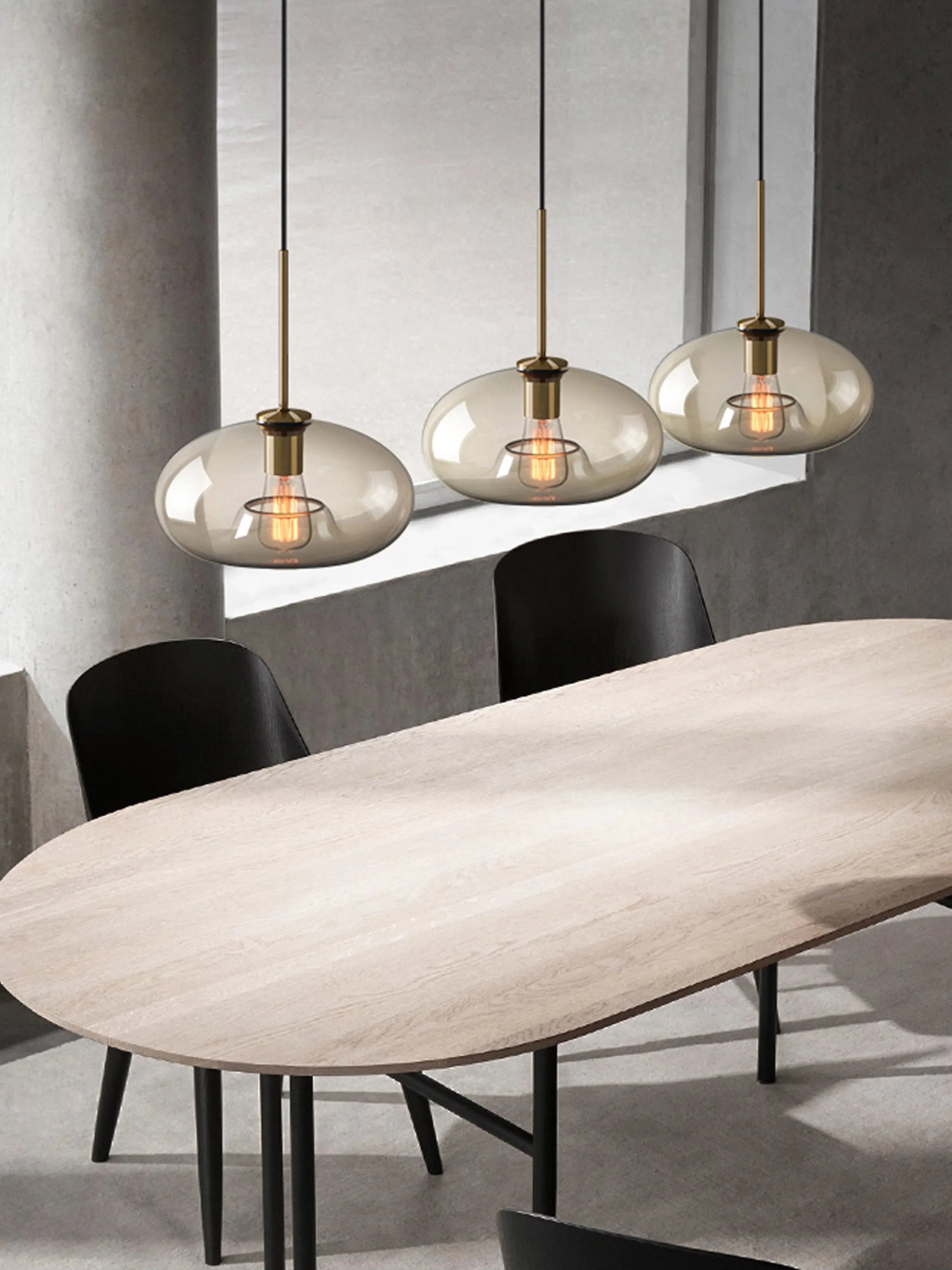 Luminaire Suspension design contemporain en verre – Référence : Alvyn5623- - Nexa Lights