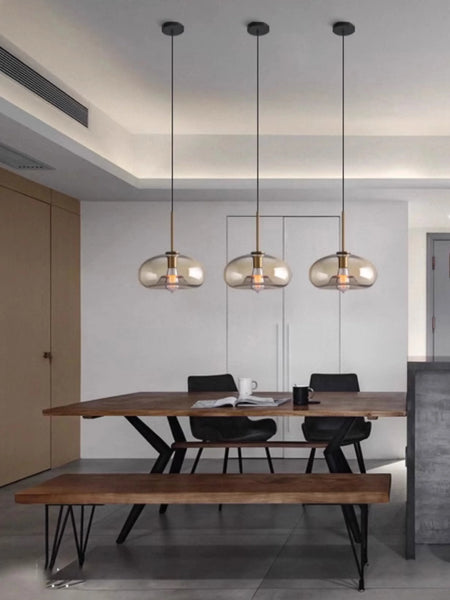 Luminaire Suspension design contemporain en verre – Référence : Alvyn5623- - Nexa Lights