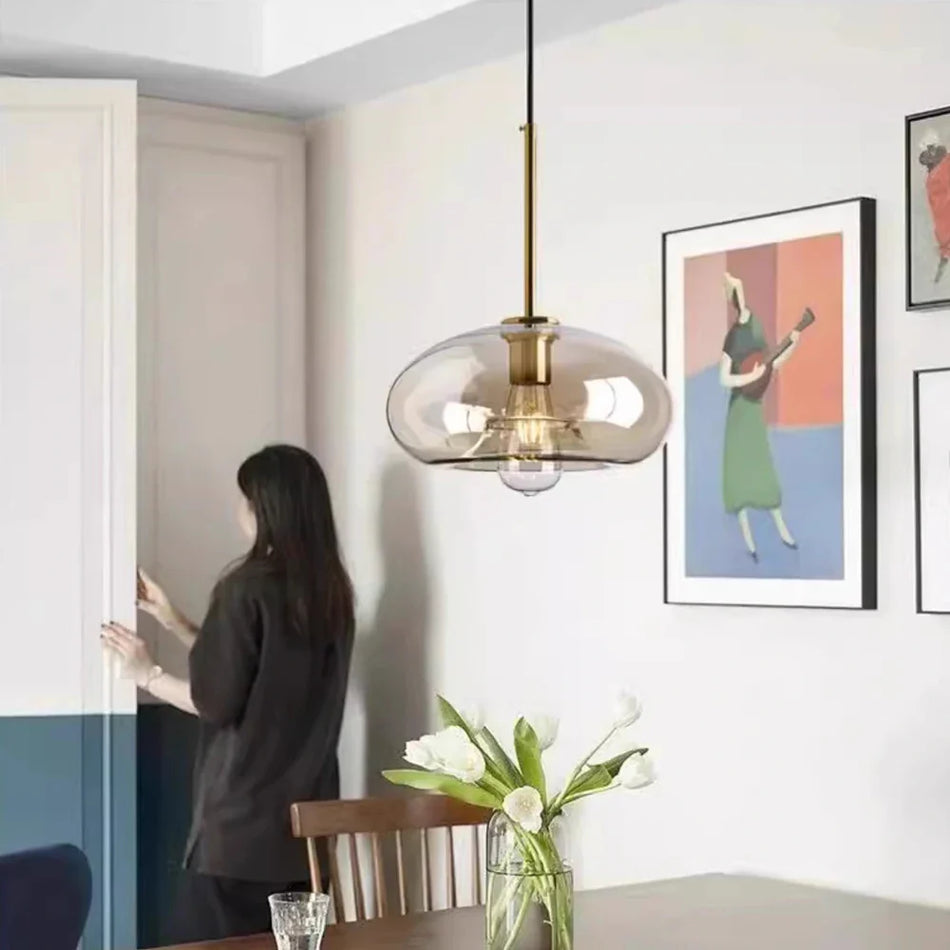 Luminaire Suspension design contemporain en verre – Référence : Alvyn5623- - Nexa Lights