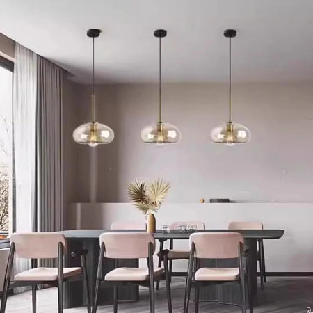 Luminaire Suspension design contemporain en verre – Référence : Alvyn5623- - Nexa Lights