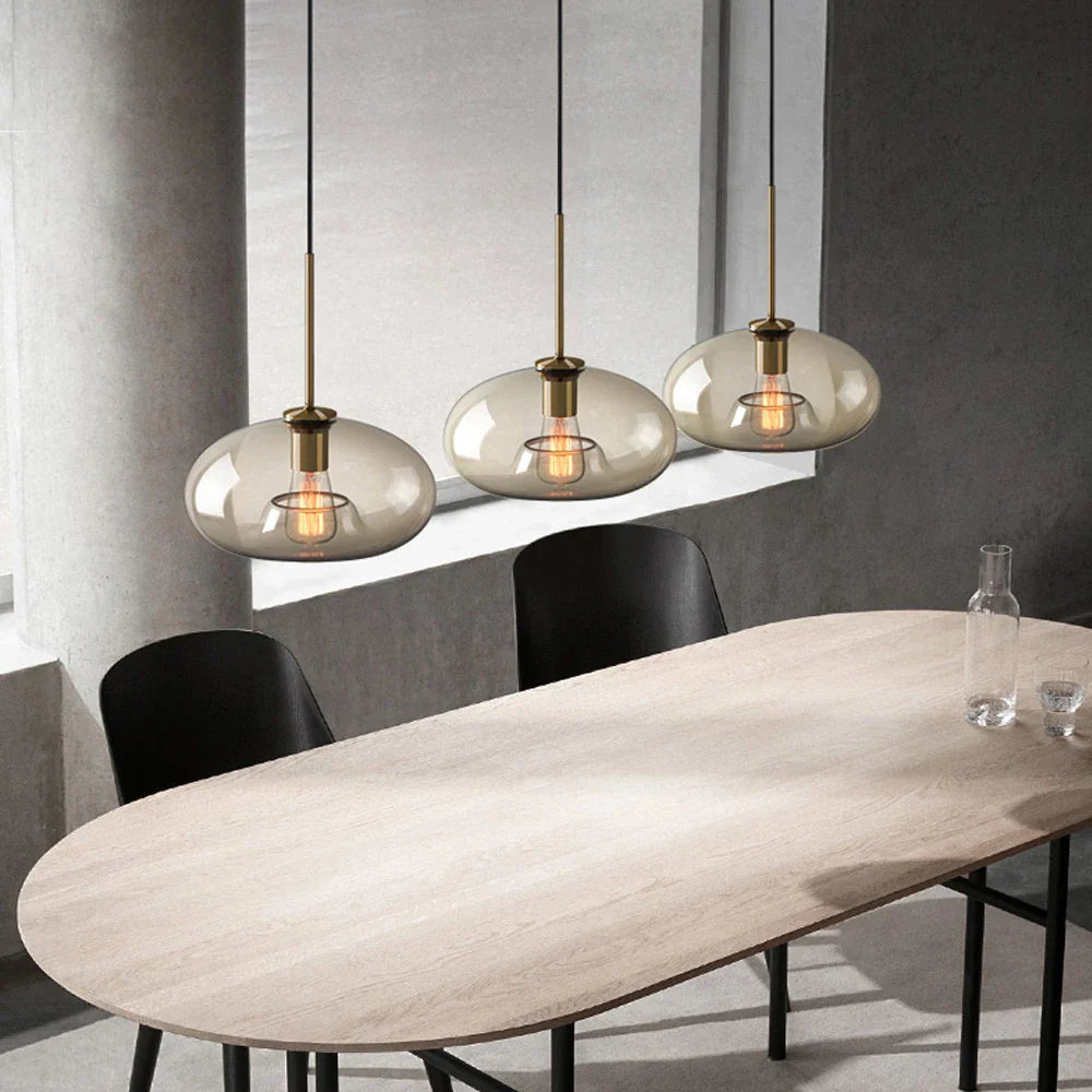 Luminaire Suspension design contemporain en verre – Référence : Alvyn5623- - Nexa Lights