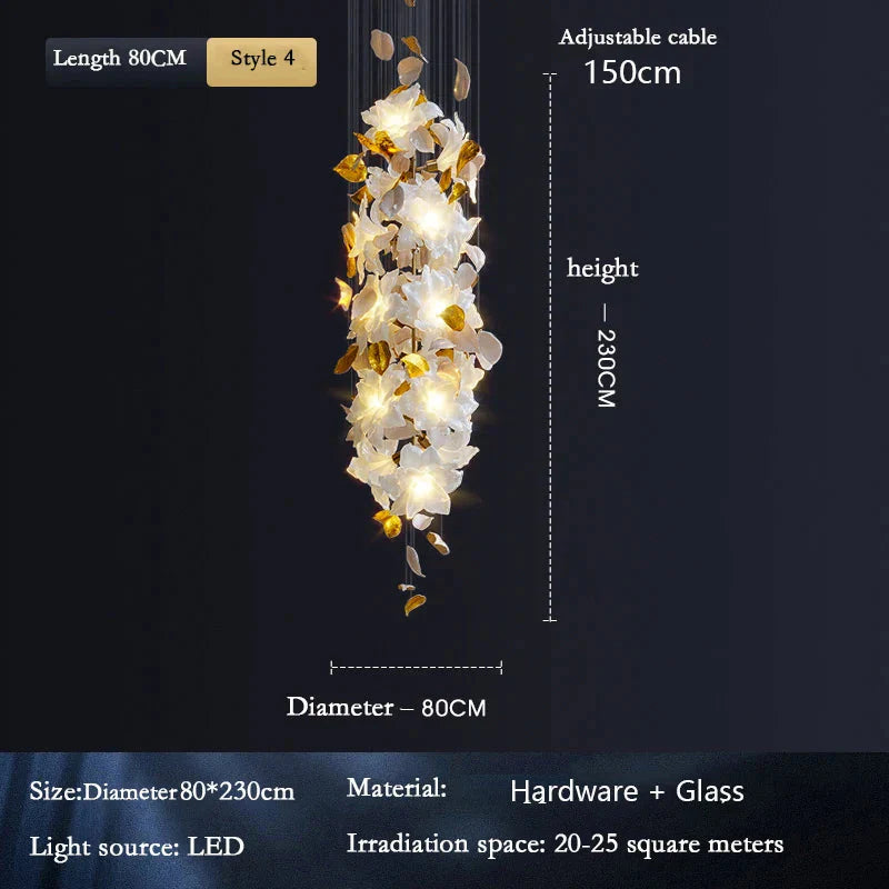 Luminaire Suspension design élégant en laiton – Référence : Mariselle4827- - Nexa Lights